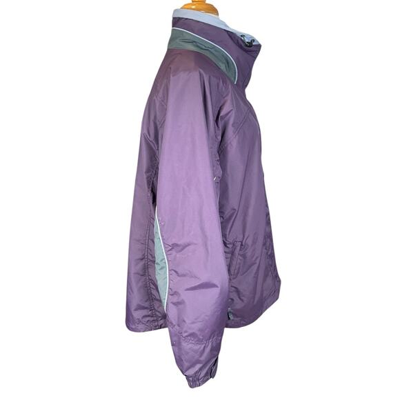 Columbia Sportswear Women’s XL Purple Nylon Jacket | Full Zip & Snap Winter Fall - Picture 11 of 13
